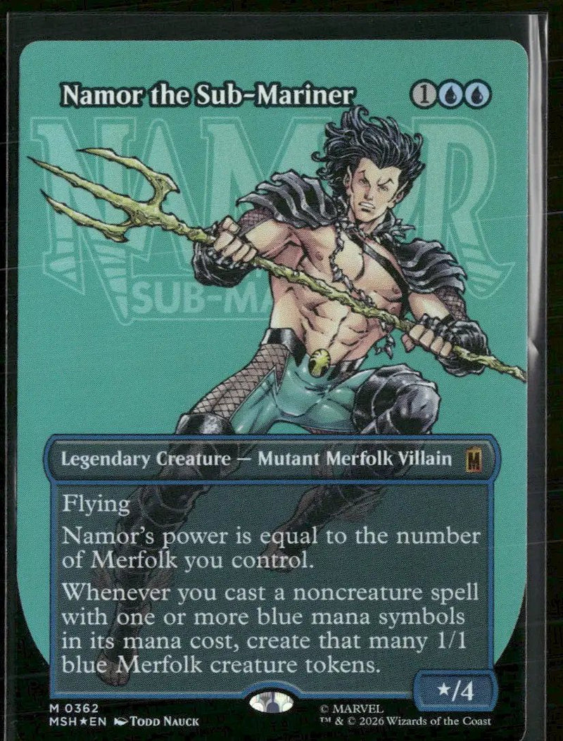 Marvel Super Heroes Namor the Sub-Mariner (Borderless) Foil #362