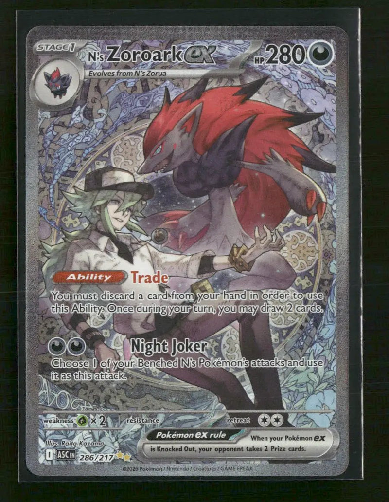 ME: Ascended Heroes N's Zoroark ex #286/217