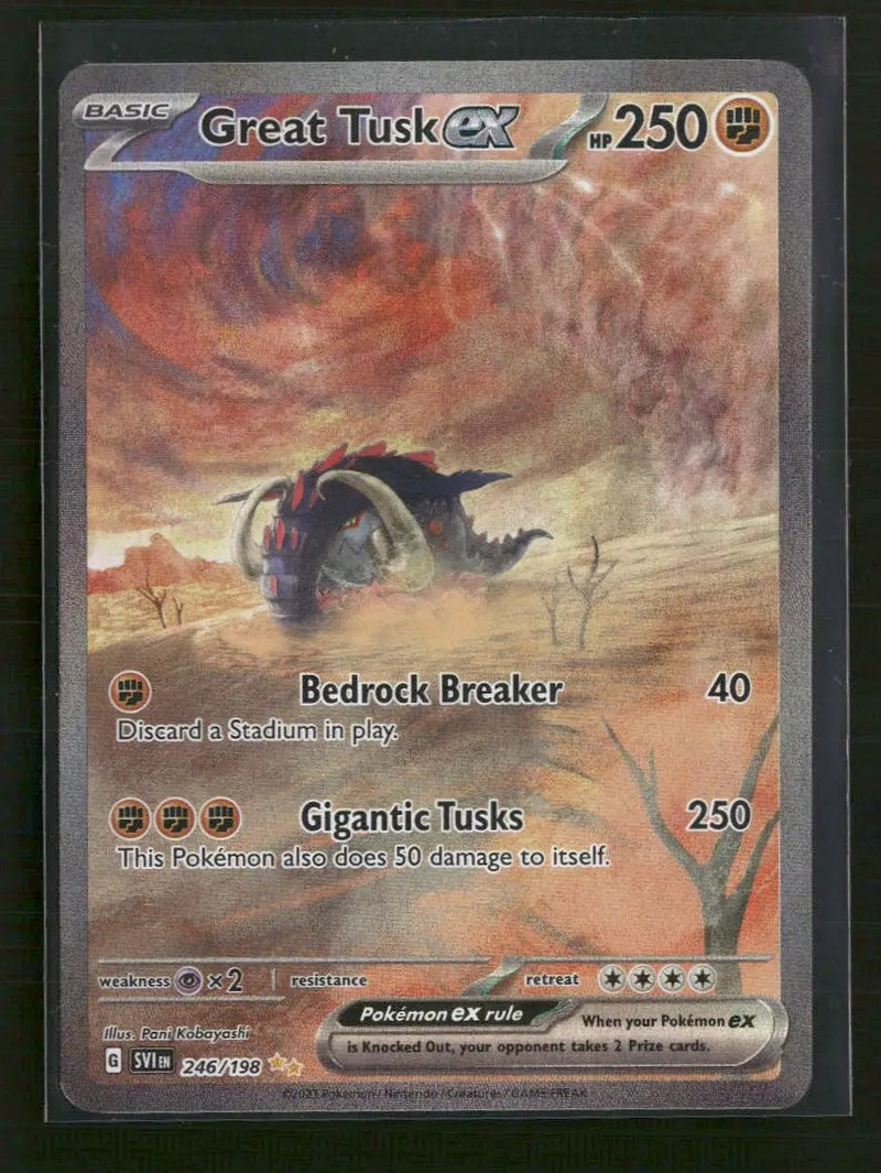 SV01: Scarlet & Violet Base Set Great Tusk ex #246/198