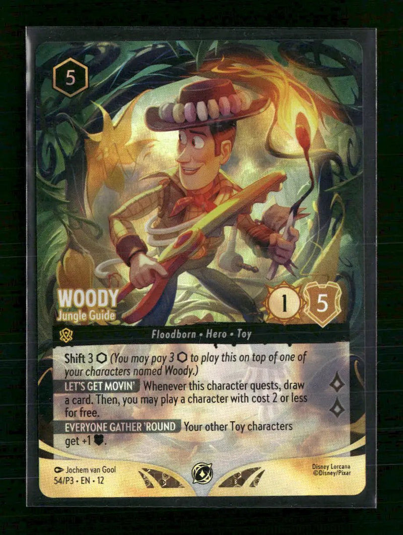 Disney Lorcana Promo Cards Woody - Jungle Guide Championship #54