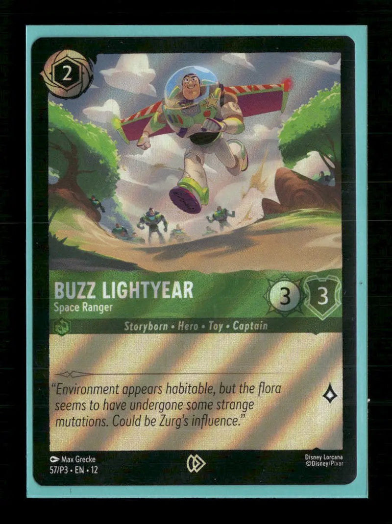Disney Lorcana Promo Cards Buzz Lightyear - Space Ranger #57