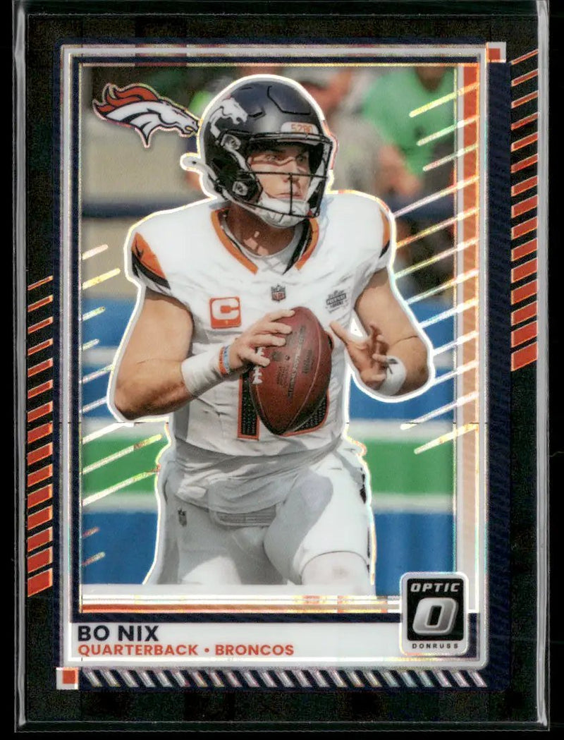 2025 Donruss Optic Black Pandora Bo Nix #/25 #31