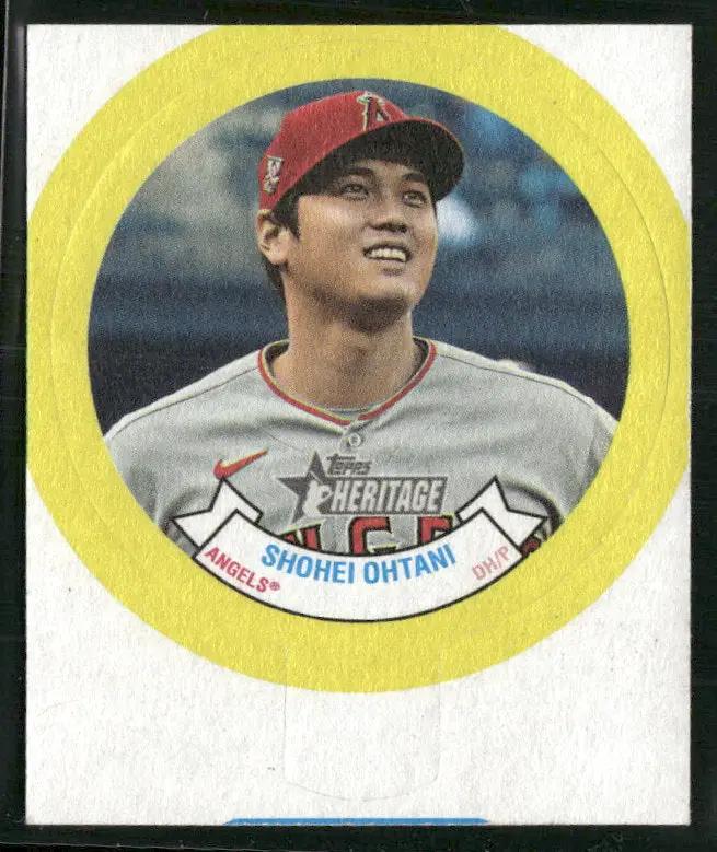 2022 Topps Heritage 1973 Topps Candy Lids Shohei Ohtani #/25