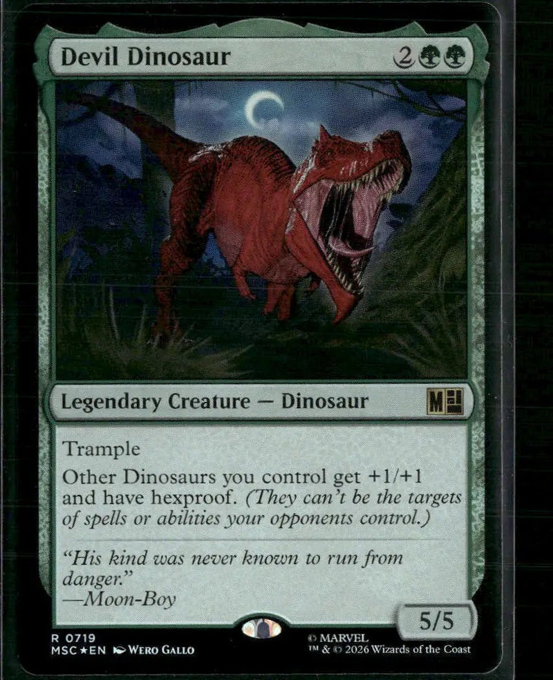 Commander: Marvel Super Heroes Devil Dinosaur Foil #719