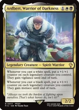 Ardbert, Warrior of Darkness (Surge Foil) (FIC-077) - Commander: FINAL FANTASY Foil