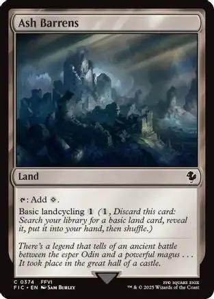 Ash Barrens (Surge Foil) (FIC-374) - Commander: FINAL FANTASY Foil