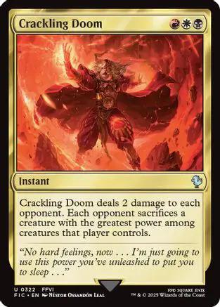 Crackling Doom (Surge Foil) (FIC-322) - Commander: FINAL FANTASY Foil
