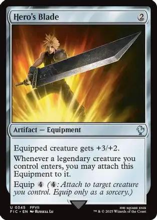 Hero's Blade (Surge Foil) (FIC-345) - Commander: FINAL FANTASY Foil