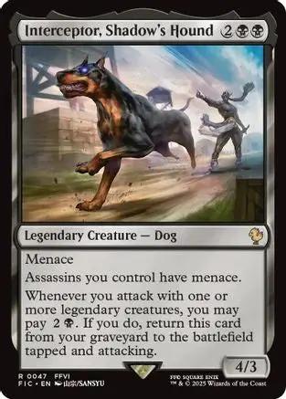 Interceptor, Shadow's Hound (Surge Foil) (FIC-047) - Commander: FINAL FANTASY Foil