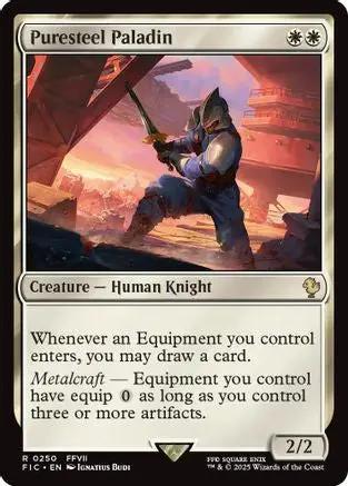 Puresteel Paladin (Surge Foil) (FIC-250) - Commander: FINAL FANTASY Foil