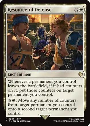 Resourceful Defense (Surge Foil) (FIC-251) - Commander: FINAL FANTASY Foil