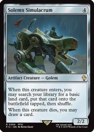Solemn Simulacrum (Surge Foil) (FIC-360) - Commander: FINAL FANTASY Foil