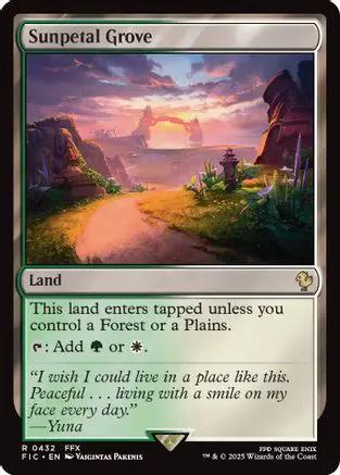 Sunpetal Grove (Surge Foil) (FIC-432) - Commander: FINAL FANTASY Foil