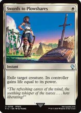 Swords to Plowshares (Surge Foil) (FIC-256) - Commander: FINAL FANTASY Foil