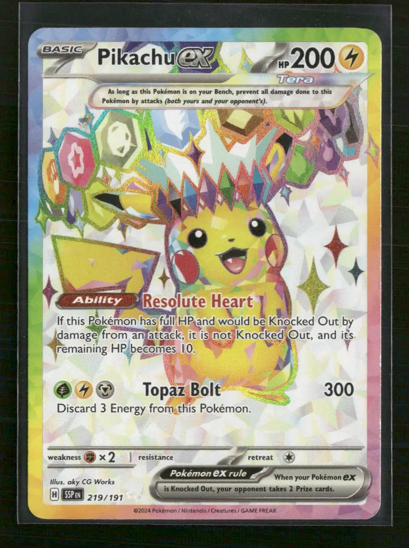 SV08: Surging Sparks Pikachu ex #219/191