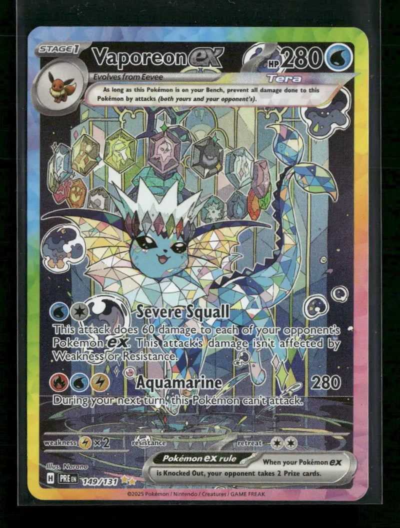 SV: Prismatic Evolutions Vaporeon ex #149/131