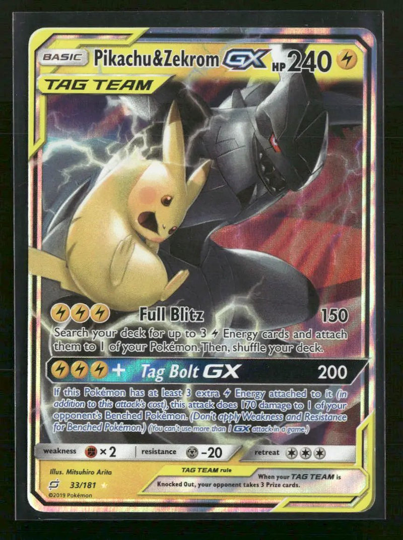 SM - Team Up Pikachu & Zekrom GX #33/181