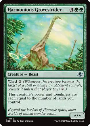 Harmonious Grovestrider (EOE-189) - Edge of Eternities Foil