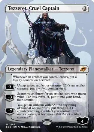 Tezzeret, Cruel Captain (Borderless) (EOE-287) - Edge of Eternities Foil