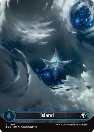 Island (0263) (Borderless) (EOE-263) - Edge of Eternities Foil