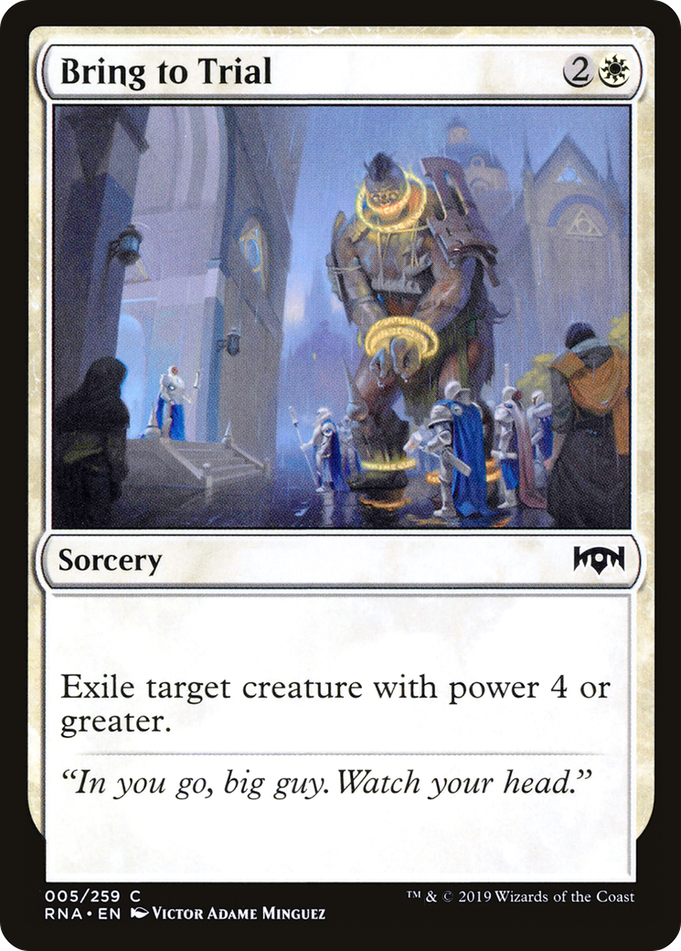 Bring to Trial (RNA-005) - Ravnica Allegiance Foil
