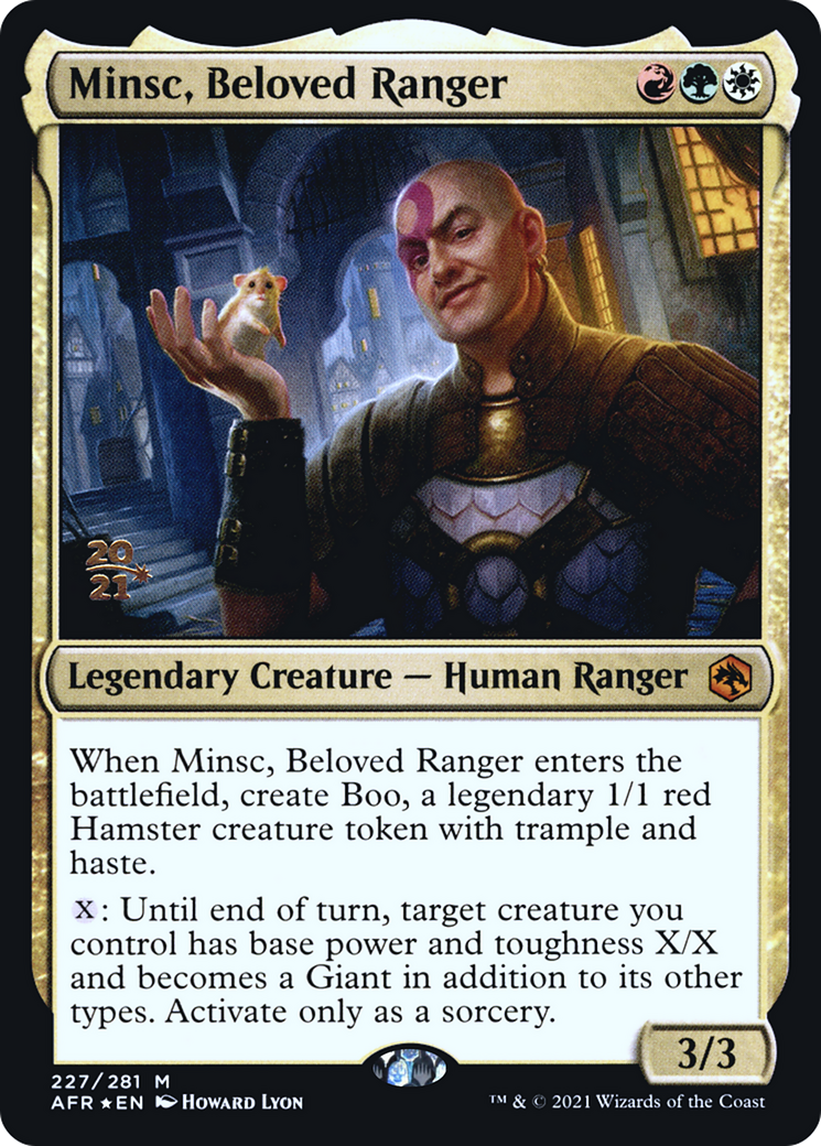 Minsc, Beloved Ranger (PRE-227S) - Adventures in the Forgotten Realms Promos Foil