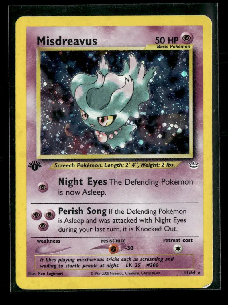 Neo Revelation Misdreavus 1st Edition #11/64