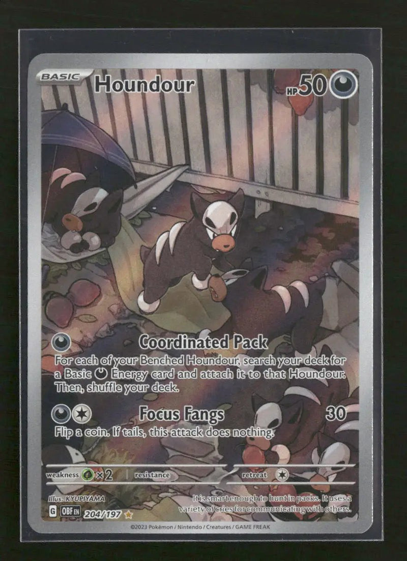 SV03: Obsidian Flames Houndour #204/197