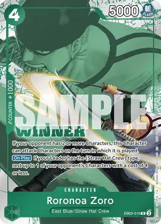 Roronoa Zoro (Winner Pack 2025 Vol. 3) (EB02-019) - One Piece Promotion Cards Foil