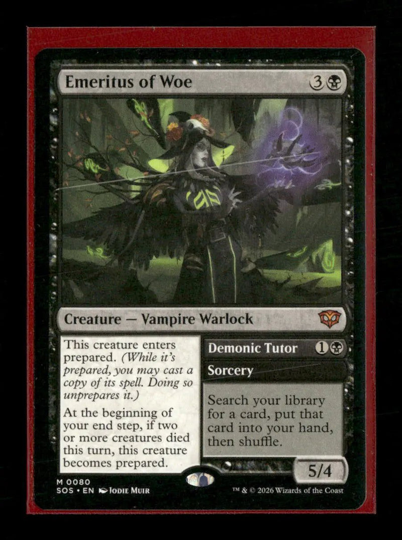 Secrets of Strixhaven Emeritus of Woe #80