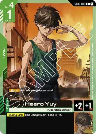 Heero Yuy (ST02-010) - Starter Deck 02 Wings of Advance