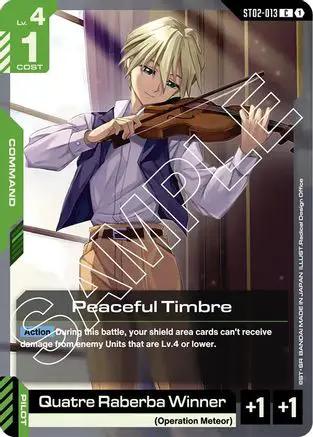 Peaceful Timbre (ST02-013) - Starter Deck 02 Wings of Advance