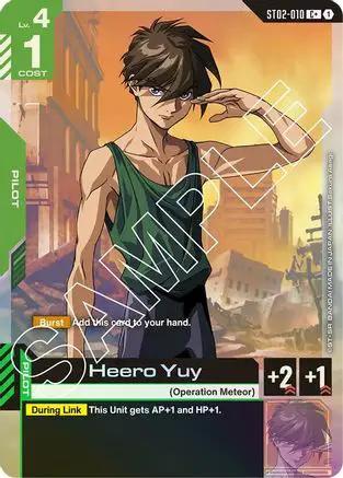 Heero Yuy (C+) (ST02-010) - Starter Deck 02 Wings of Advance Holofoil