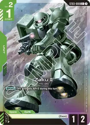 Zaku II (C+) (ST03-008) - Starter Deck 03 Zeons Rush Holofoil