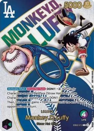 Monkey.D.Luffy (010) (Dodgers x ONE PIECE) (EB02-010) - One Piece Promotion Cards Foil