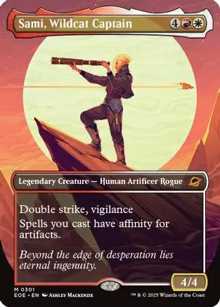 Sami, Wildcat Captain (Borderless) (EOE-301) - Edge of Eternities Foil