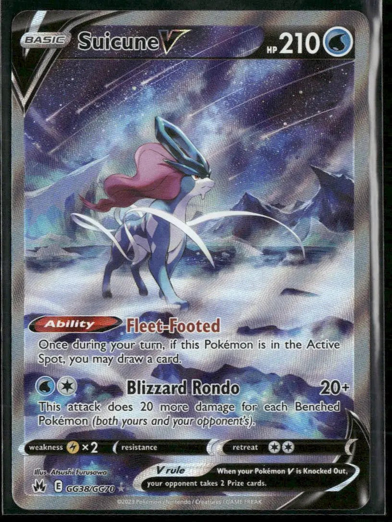 SWSH: Crown Zenith: Galarian Gallery Suicune V #GG38/GG70