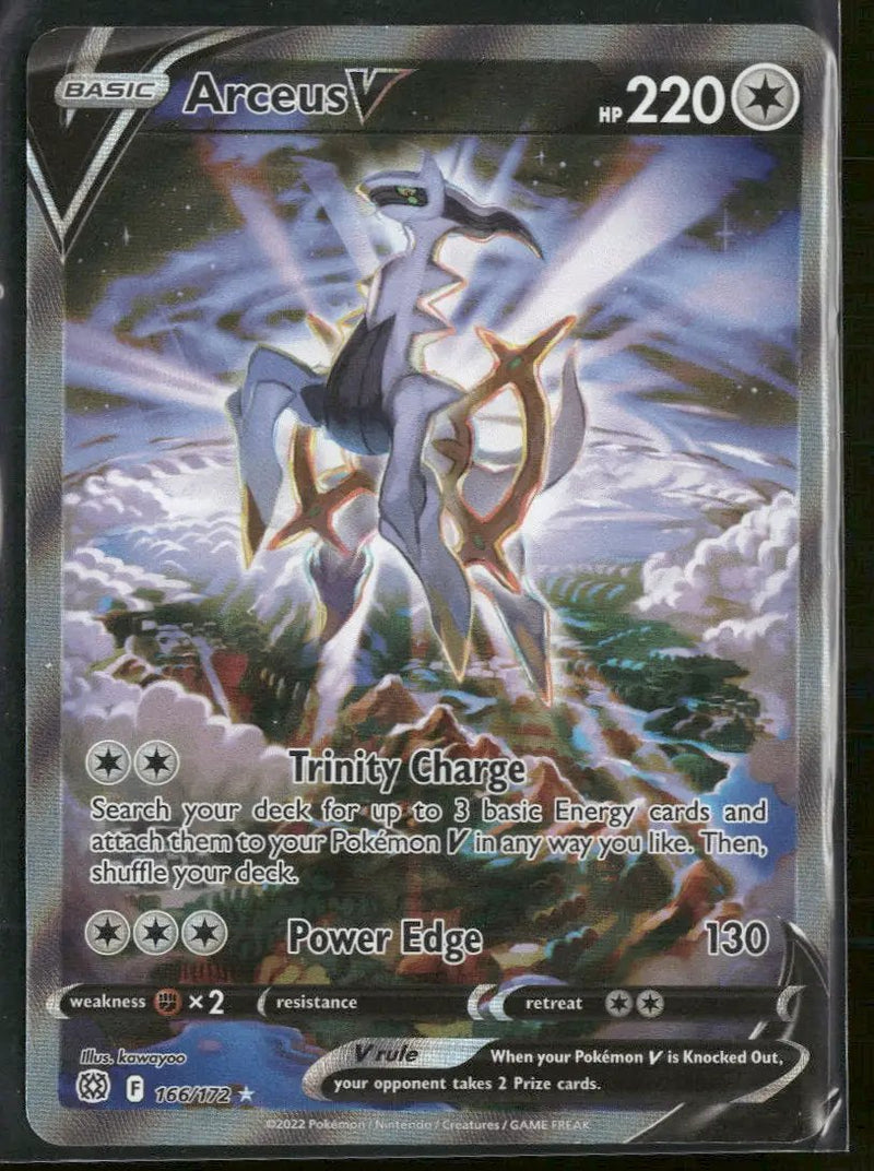 SWSH09: Brilliant Stars Arceus V (Alternate Full Art) #166/172