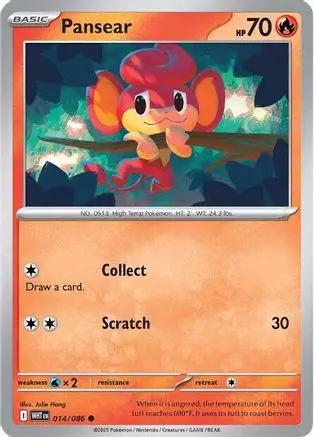 Pansear 014/086 - SV White Flare Reverse Holofoil