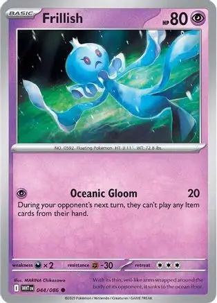 Frillish 044/086 - SV White Flare Reverse Holofoil