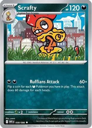 Scrafty 058/086 - SV White Flare