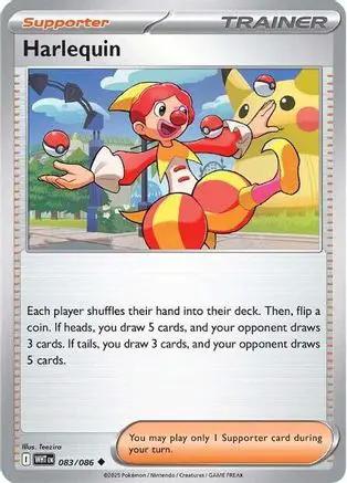 Harlequin 083/086 - SV White Flare Reverse Holofoil