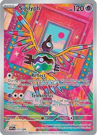 Sigilyph 121/086 - SV White Flare Holofoil