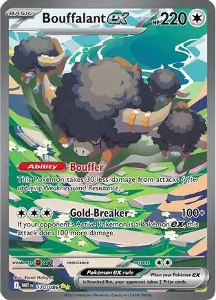 Bouffalant ex 170/086 - SV White Flare Holofoil