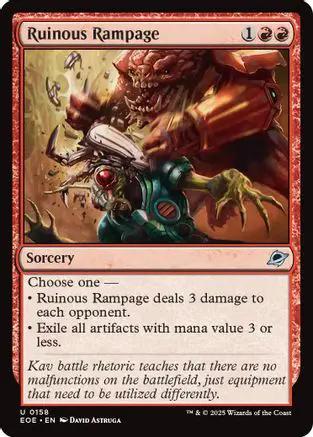 Ruinous Rampage (EOE-158) - Edge of Eternities Foil