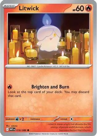 Litwick 016/086 - SV White Flare