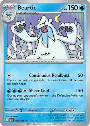 Beartic 026/086 - SV Black Bolt Holofoil