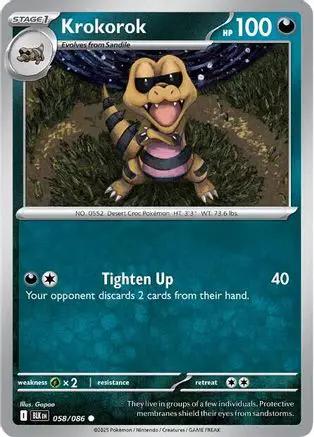 Krokorok 058/086 - SV Black Bolt Reverse Holofoil