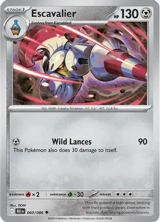 Escavalier 060/086 - SV Black Bolt Reverse Holofoil