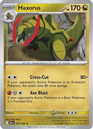 Haxorus 070/086 - SV Black Bolt Reverse Holofoil